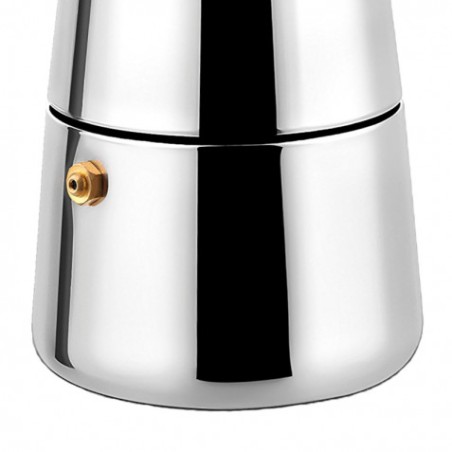 CAFETERA ESPRESSO ITALIANA DE ACERO INOXIDABLE 2 TAZAS MUVIP