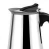 CAFETERA ESPRESSO ITALIANA DE ACERO INOXIDABLE 6 TAZAS MUVIP