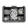 CAJA DE CAUDALES METÁLICA CON LLAVE 9X25X18CM 5 COMPARTIMENTOS CROMAD