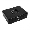 CAJA DE CAUDALES METÁLICA CON LLAVE 9X30X24CM 5 COMPARTIMENTOS CROMAD