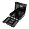 CAJA DE CAUDALES METÁLICA CON LLAVE 9X30X24CM 5 COMPARTIMENTOS CROMAD