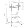 SOPORTE DE SUELO TV 55" - 100" CROMAD