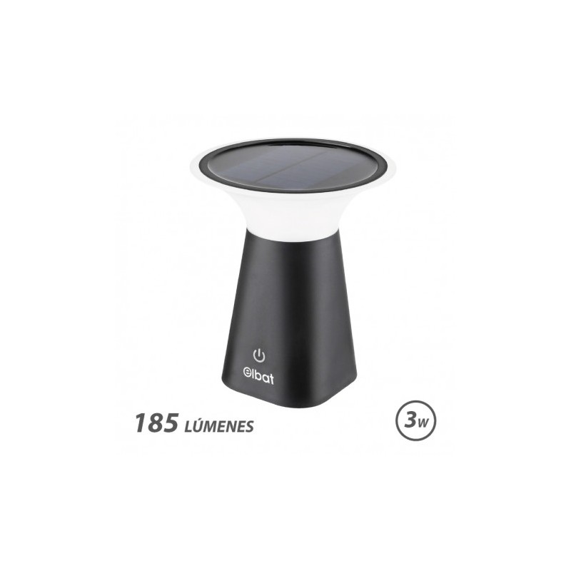 LAMPARA SOLAR RECARGABLE 3W 185LM ELBAT
