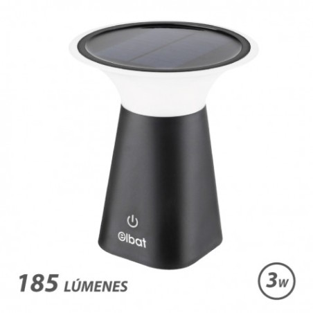 LAMPARA SOLAR RECARGABLE 3W 185LM ELBAT