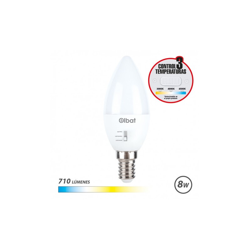 BOMBILLA LED C37 | 8W | 710LM | E14 |...