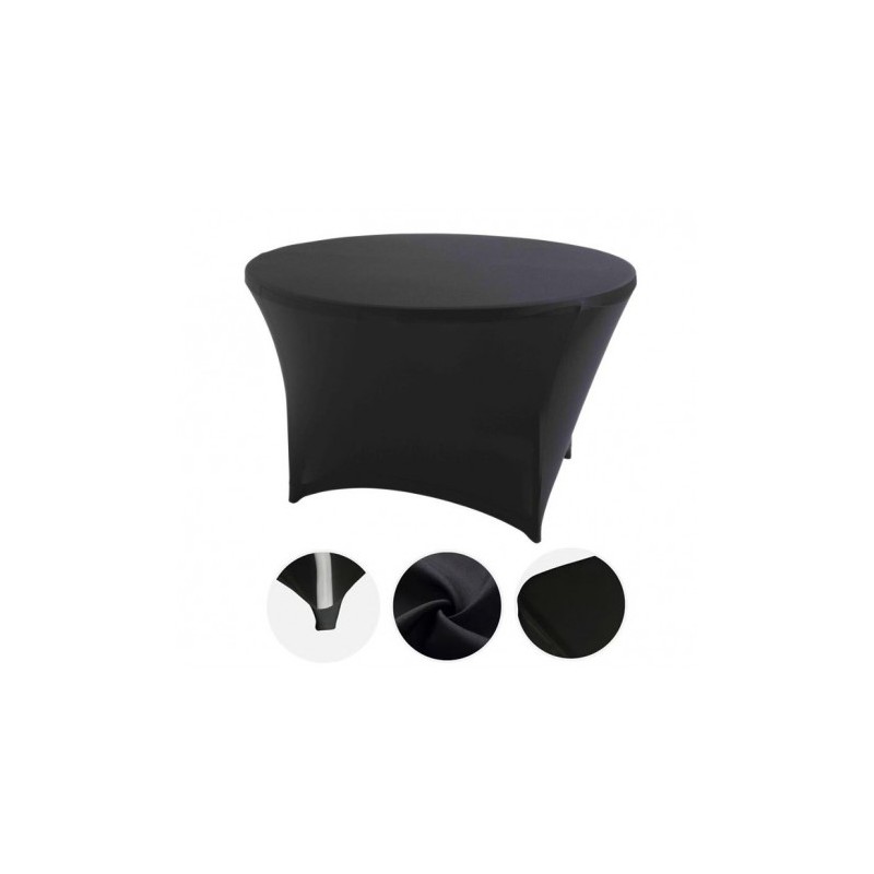 FUNDA PARA MESA DE RESINA REDONDA 160X74 NEGRA SUNGARDEN