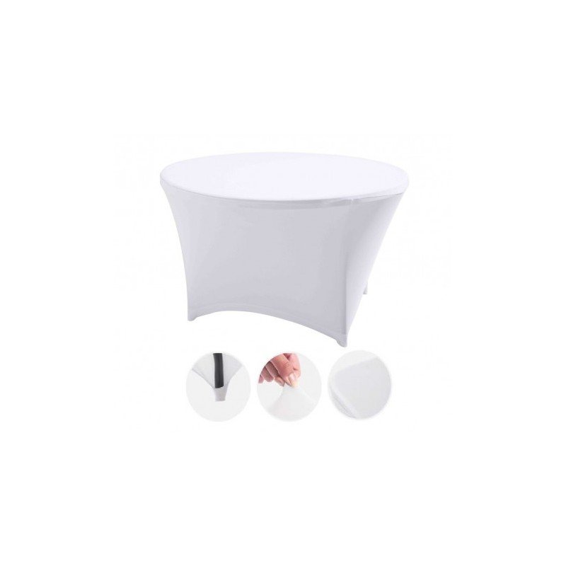 FUNDA PARA MESA DE RESINA REDONDA 160X74 BLANCA SUNGARDEN