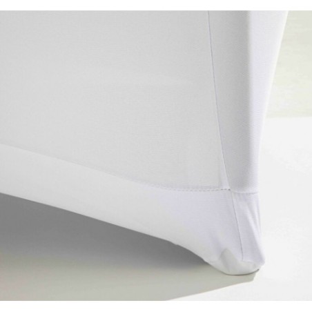 FUNDA PARA MESA DE RESINA REDONDA 160X74 BLANCA SUNGARDEN