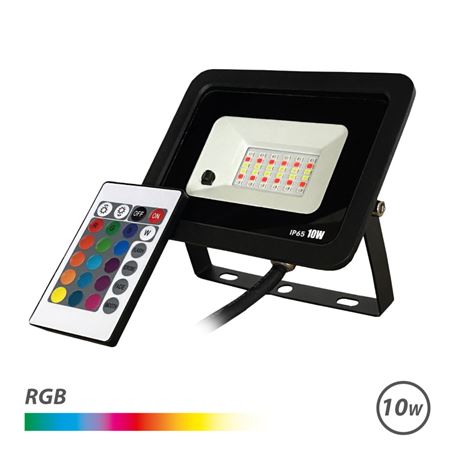 FOCO LED RGB 10W + MANDO ELBAT - EB0420