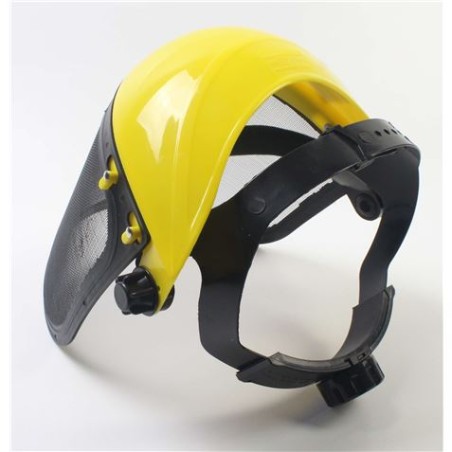 VISERA DE PROTECCION FACIAL METALICA AMARILLA SEPARADA MADER