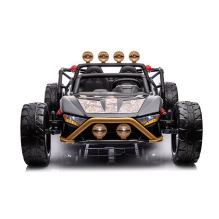 COCHE INFANTIL A BATERIA CON CONTROL REMOTO BUGGY BLACK GOLD