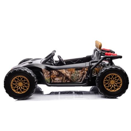 COCHE INFANTIL A BATERIA CON CONTROL REMOTO BUGGY BLACK GOLD