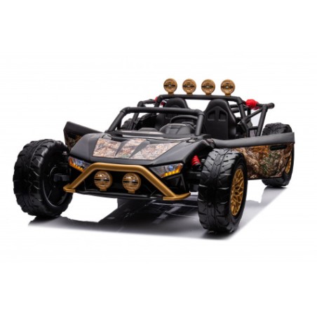 COCHE INFANTIL A BATERIA CON CONTROL REMOTO BUGGY BLACK GOLD
