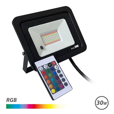 FOCO LED RGB 30W + MANDO ELBAT - EB0422