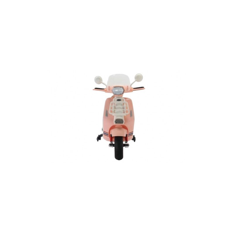 MOTO SCOOTER CLASICO CON RUEDINES ROSA