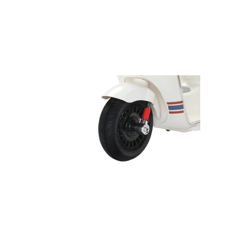 MOTO SCOOTER CLASICO CON RUEDINES BLANCO
