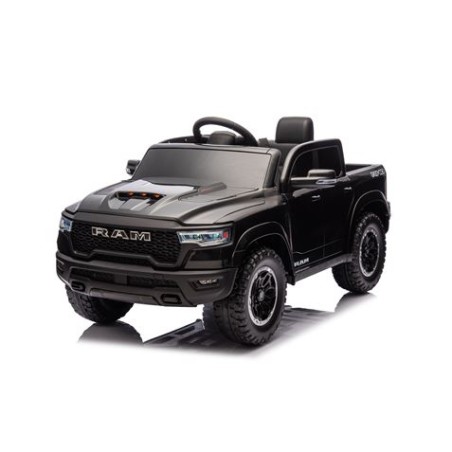 COCHE INFANTIL A BATERIA CON CONTROL REMOTO RAM 1500 SUPER TRUCK NEGRO