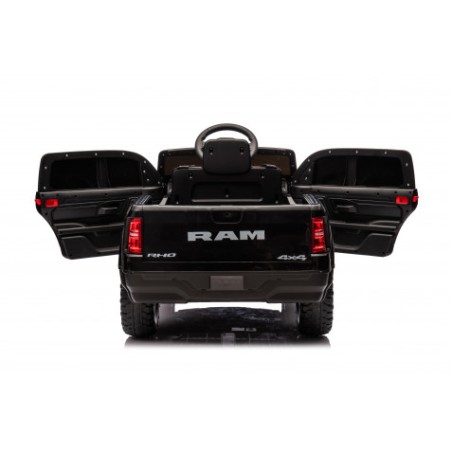 COCHE INFANTIL A BATERIA CON CONTROL REMOTO RAM 1500 SUPER TRUCK NEGRO