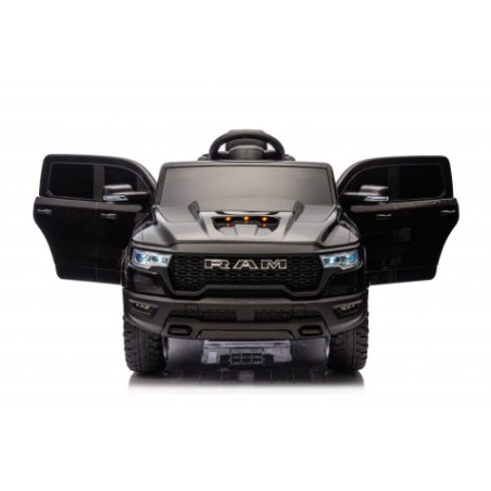 COCHE INFANTIL A BATERIA CON CONTROL REMOTO RAM 1500 SUPER TRUCK NEGRO