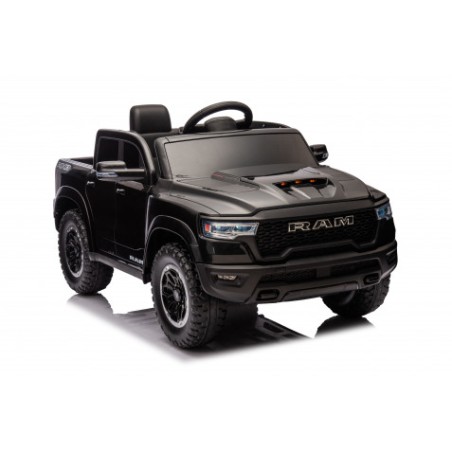 COCHE INFANTIL A BATERIA CON CONTROL REMOTO RAM 1500 SUPER TRUCK NEGRO