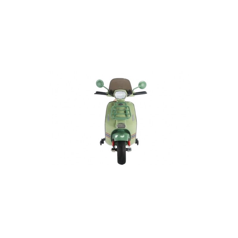 MOTO SCOOTER CLASICO CON RUEDINES VERDE