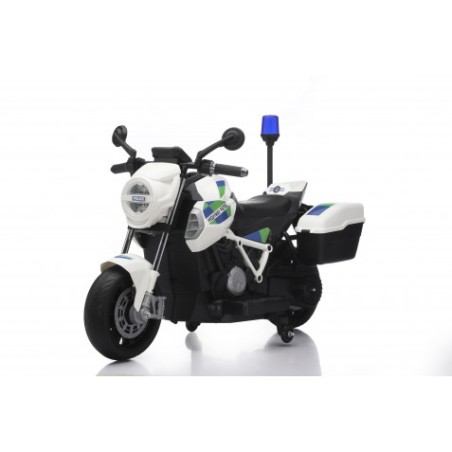 MOTO DE POLICIA INFANTIL A BATERIA CON RUEDINES