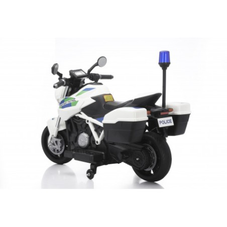 MOTO DE POLICIA INFANTIL A BATERIA CON RUEDINES
