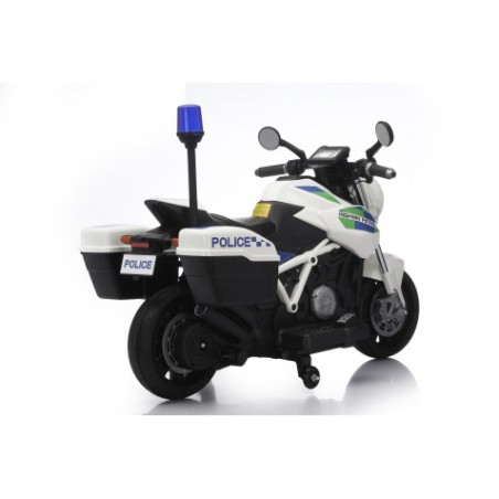 MOTO DE POLICIA INFANTIL A BATERIA CON RUEDINES