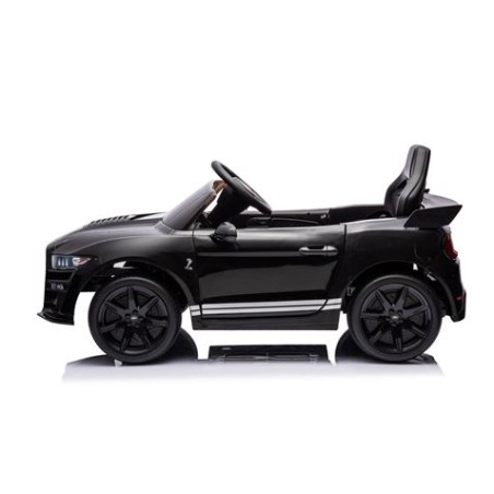 COCHE INFANTIL A BATERIA CON CONTROL REMOTO FORD MUSTANG SHELBY GT500 NEGRO