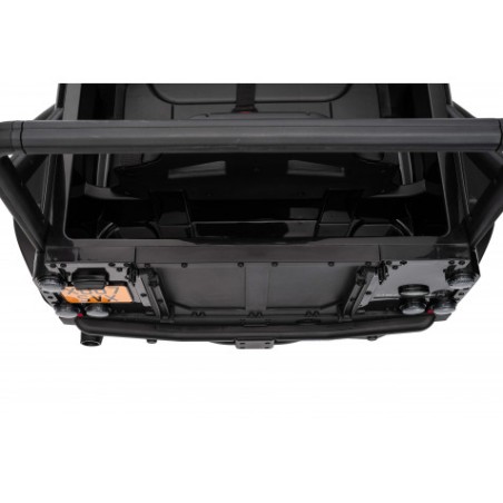 COCHE INFANTIL A BATERIA CON CONTROL REMOTO LAND ROVER DEFENDER NEGRO