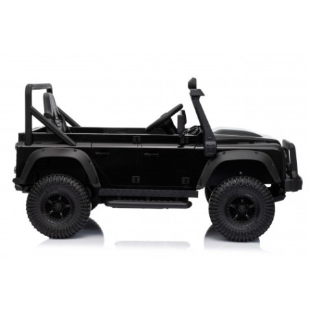 COCHE INFANTIL A BATERIA CON CONTROL REMOTO LAND ROVER DEFENDER NEGRO