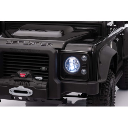 COCHE INFANTIL A BATERIA CON CONTROL REMOTO LAND ROVER DEFENDER NEGRO