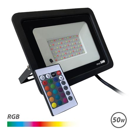 FOCO LED RGB 50W + MANDO ELBAT - EB0423