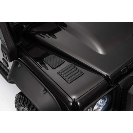 COCHE INFANTIL A BATERIA CON CONTROL REMOTO LAND ROVER DEFENDER NEGRO