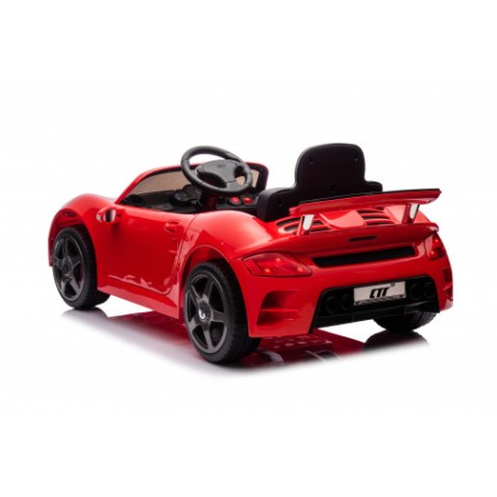 COCHE INFANTIL A BATERIA CON CONTROL REMOTO PORSCHE RUF CTR3 ROJO