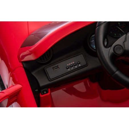 COCHE INFANTIL A BATERIA CON CONTROL REMOTO PORSCHE RUF CTR3 ROJO