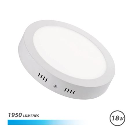 DOWNLIGHT CIRCULAR SOBRE PARED LED 18W 1950LM LUZ FRIA ELBAT - EB0412
