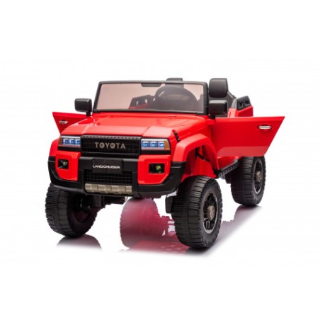 COCHE INFANTIL A BATERIA CON CONTROL REMOTO TOYOTA LC250 ROJO