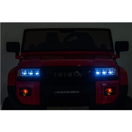 COCHE INFANTIL A BATERIA CON CONTROL REMOTO TOYOTA LC250 ROJO