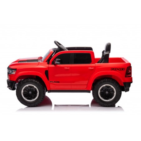 COCHE INFANTIL A BATERIA CON CONTROL REMOTO RAM 1500 SUPER TRUCK ROJO