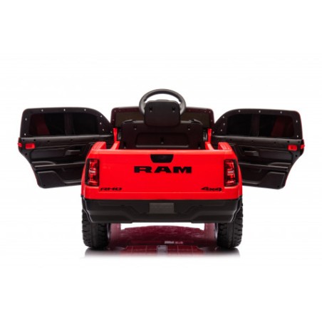 COCHE INFANTIL A BATERIA CON CONTROL REMOTO RAM 1500 SUPER TRUCK ROJO