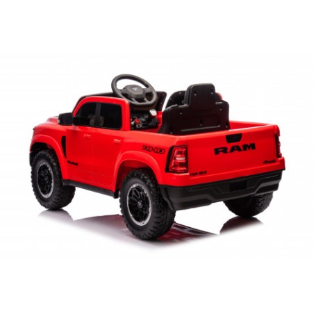 COCHE INFANTIL A BATERIA CON CONTROL REMOTO RAM 1500 SUPER TRUCK ROJO