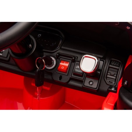 COCHE INFANTIL A BATERIA CON CONTROL REMOTO RAM 1500 SUPER TRUCK ROJO
