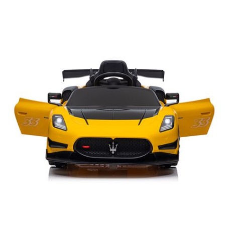 COCHE INFANTIL A BATERIA CON CONTROL REMOTO MASSERATI MC20 GT2 AMARILLO