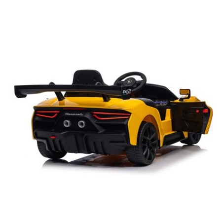 COCHE INFANTIL A BATERIA CON CONTROL REMOTO MASSERATI MC20 GT2 AMARILLO