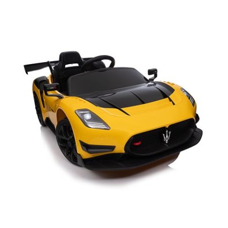 COCHE INFANTIL A BATERIA CON CONTROL REMOTO MASSERATI MC20 GT2 AMARILLO