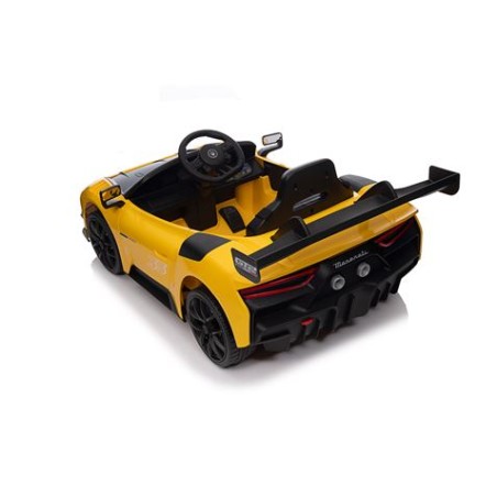 COCHE INFANTIL A BATERIA CON CONTROL REMOTO MASSERATI MC20 GT2 AMARILLO