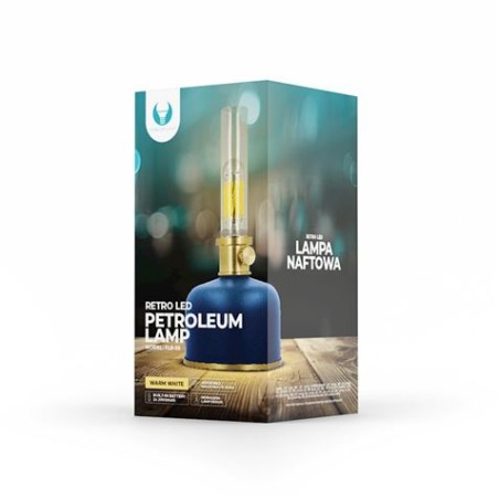 LAMPARA LED RETRO ESTILO LAMPARA DE GAS AZUL FOREVER