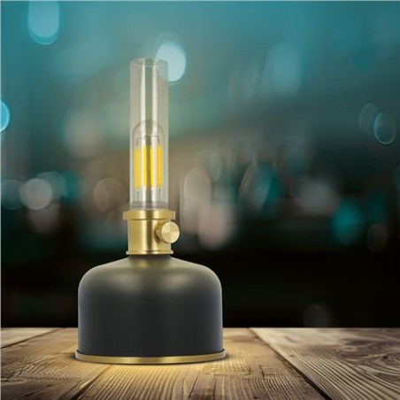 LAMPARA LED RETRO ESTILO LAMPARA DE GAS NEGRO FOREVER