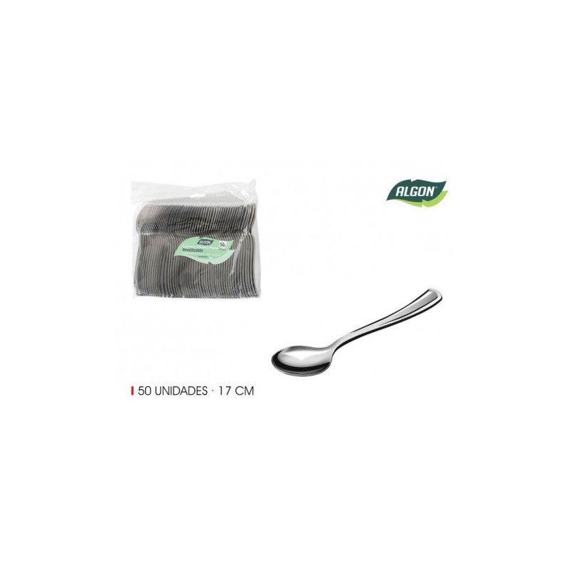 SET 50 CUCHARAS 17CM PLASTICO...